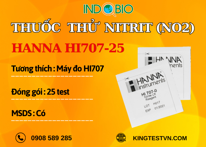 Thuốc thử nitrit trong nước Hanna HI707-25